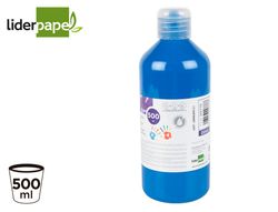 Pintura dedos liderpapel botella de 500 ml azul