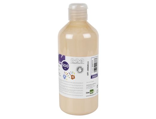 Pintura dedos liderpapel botella de 500 ml carne