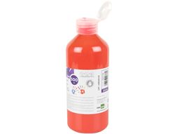 Pintura dedos liderpapel botella de 500 ml rojo