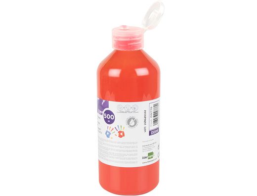 Pintura dedos liderpapel botella de 500 ml rojo