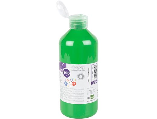 Pintura dedos liderpapel botella de 500 ml verde