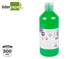 Pintura dedos liderpapel botella de 500 ml verde