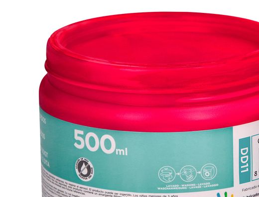 Pintura dedos liderpapel tarrina de 500 cc magenta