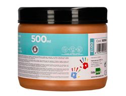 Pintura dedos liderpapel tarrina de 500 cc marron