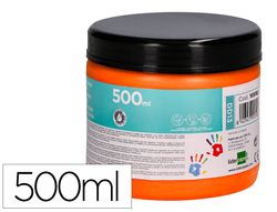 Pintura dedos liderpapel tarrina de 500 cc naranja
