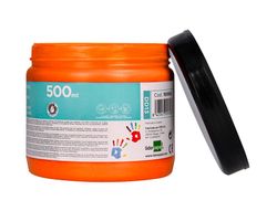Pintura dedos liderpapel tarrina de 500 cc naranja