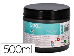 Pintura dedos liderpapel tarrina de 500 cc negro