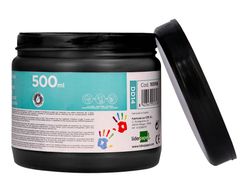 Pintura dedos liderpapel tarrina de 500 cc negro