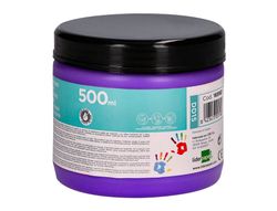 Pintura dedos liderpapel tarrina de 500 cc violeta
