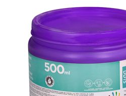 Pintura dedos liderpapel tarrina de 500 cc violeta