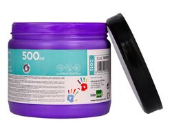 Pintura dedos liderpapel tarrina de 500 cc violeta