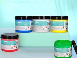 Pintura dedos liderpapel tarrina de 500 ml blanco