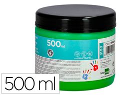 Pintura dedos liderpapel tarrina de 500 ml verde