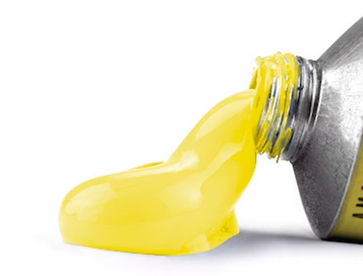 Pintura gouache/tempera liderpapel tubo de aluminio de 60 ml color amarillo limon