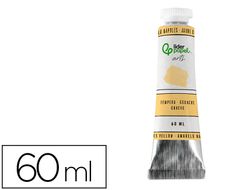 Pintura gouache/tempera liderpapel tubo de aluminio de 60 ml color amarillo napoles