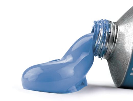 Pintura gouache/tempera liderpapel tubo de aluminio de 60 ml color azul