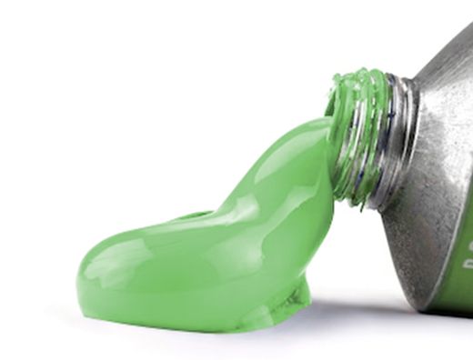 Pintura gouache/tempera liderpapel tubo de aluminio de 60 ml color verde claro