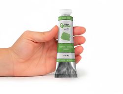 Pintura gouache/tempera liderpapel tubo de aluminio de 60 ml color verde claro