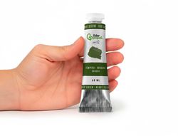 Pintura gouache/tempera liderpapel tubo de aluminio de 60 ml color verde oscuro