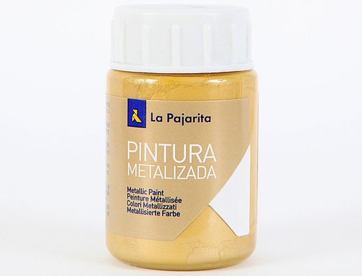 Pintura Metalizada La Pajarita Oro Rico 35 Ml