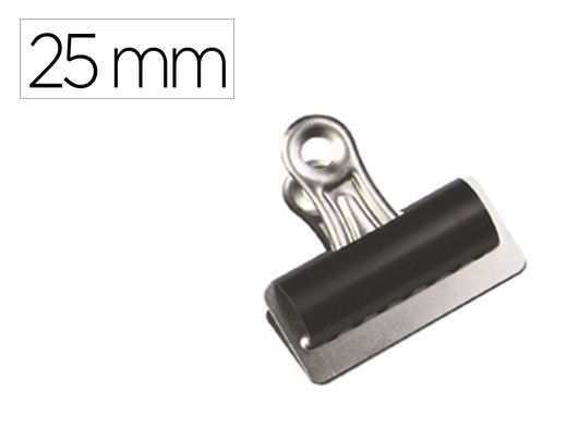 Pinza metalica q-connect pala fija 25 mm caja de 10 unidades