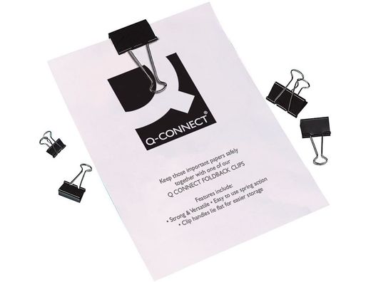Pinza Metalica Q-Connect Reversible N.2 25 mm Caja de 10 Unidades