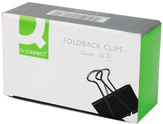 Pinza Metalica Q-Connect Reversible N.3 32 mm Caja de 10 Unidades