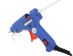 Pistola Termofusible Mini Liderpapel de 25 W con Gatillodispensador y 2 Barras de Silicona de 7 mm Diametro X 100 Mm