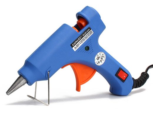 Pistola Termofusible Mini Liderpapel de 25 W con Gatillodispensador y 2 Barras de Silicona de 7 mm Diametro X 100 Mm
