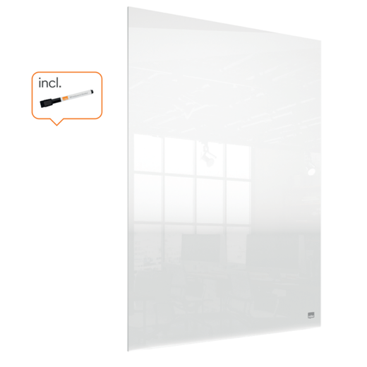 Pizarra acrílica de sobremesa o mural NOBO, 600X450 mm, transparente