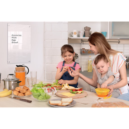 Pizarra acrílica mural NOBO, 600x450mm, transparente