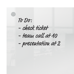 Pizarra acrílica mural NOBO, 600x450mm, transparente