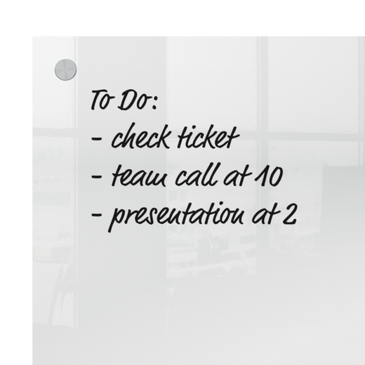 Pizarra acrílica mural NOBO, 600x450mm, transparente