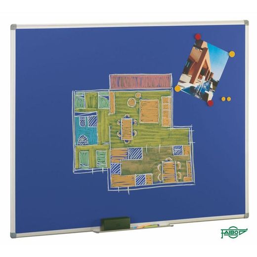 Pizarra azul magnética Faibo 122x150cm Acero vitrificado