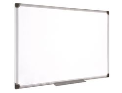 Pizarra Blanca Bi-Office Magnetica Maya W Ceramica Vitrificada Marco de Aluminio 200 X 100 cm con Bandeja Para