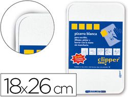 Pizarra Blanca Clipper Pequeña 18X26 cm -Con Rotulador