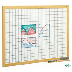 Pizarra blanca estratificada con cuadrícula Faibo 100x200cm