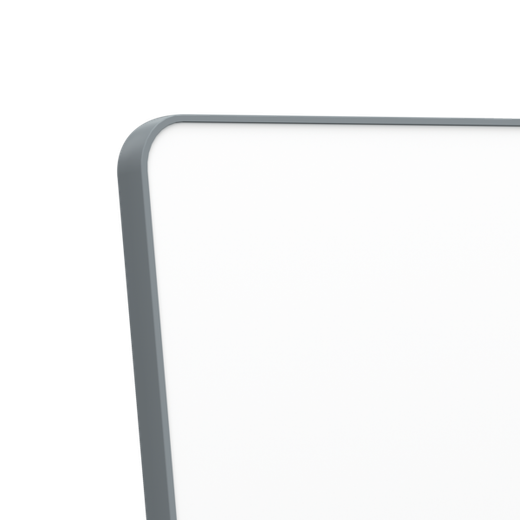 Pizarra blanca extraíble y portátil 1800 x 900 mm - marco gris