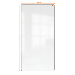 Pizarra blanca extraíble y portátil 1800 x 900 mm - marco negro
