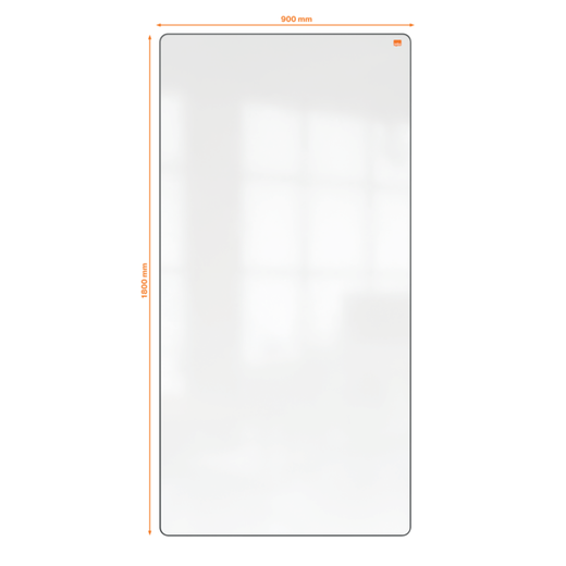 Pizarra blanca extraíble y portátil 1800 x 900 mm - marco negro
