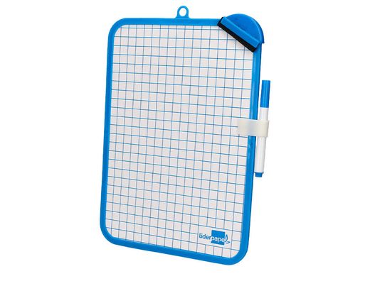 Pizarra blanca liderpapel 18x26 cm con rotulador y borrador