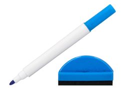 Pizarra blanca liderpapel 18x26 cm con rotulador y borrador