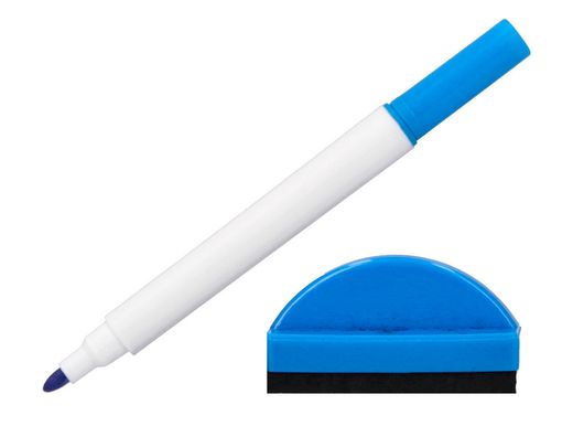 Pizarra blanca liderpapel 18x26 cm con rotulador y borrador