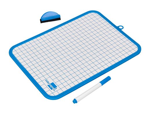 Pizarra blanca liderpapel 18x26 cm con rotulador y borrador