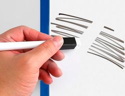 Pizarra blanca liderpapel 30x42 cm magnetica doble cara lisa con rotulador iman y borrador