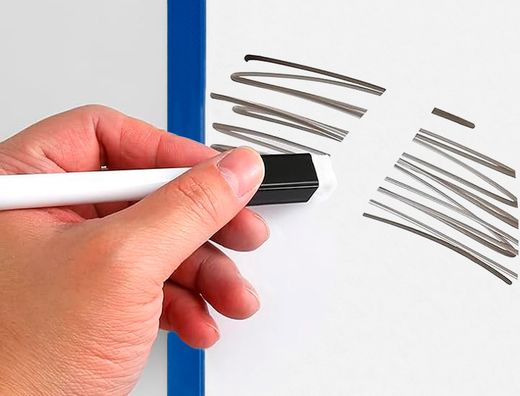 Pizarra blanca liderpapel 30x42 cm magnetica doble cara lisa con rotulador iman y borrador