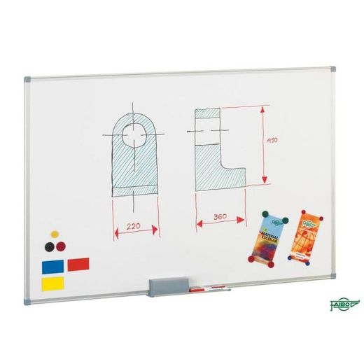 Pizarra blanca magnética lacada Faibo 60x90cm