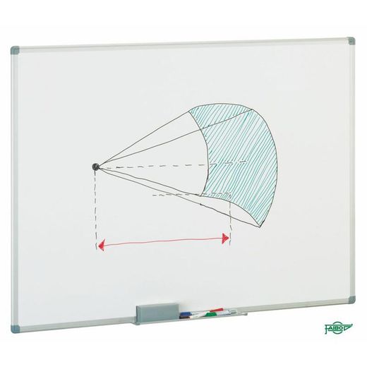 Pizarra blanca melaminada Faibo 122x244cm