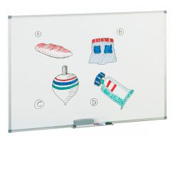 Pizarra blanca melaminada no magnética 120x200 cm