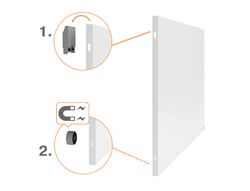 Pizarra modular NOBO Infinity acero lacado 1200x900 mm, blanco